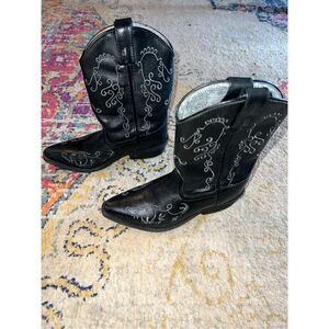 Smoky Mountain Childrens Jolene Black Boots (1.5)